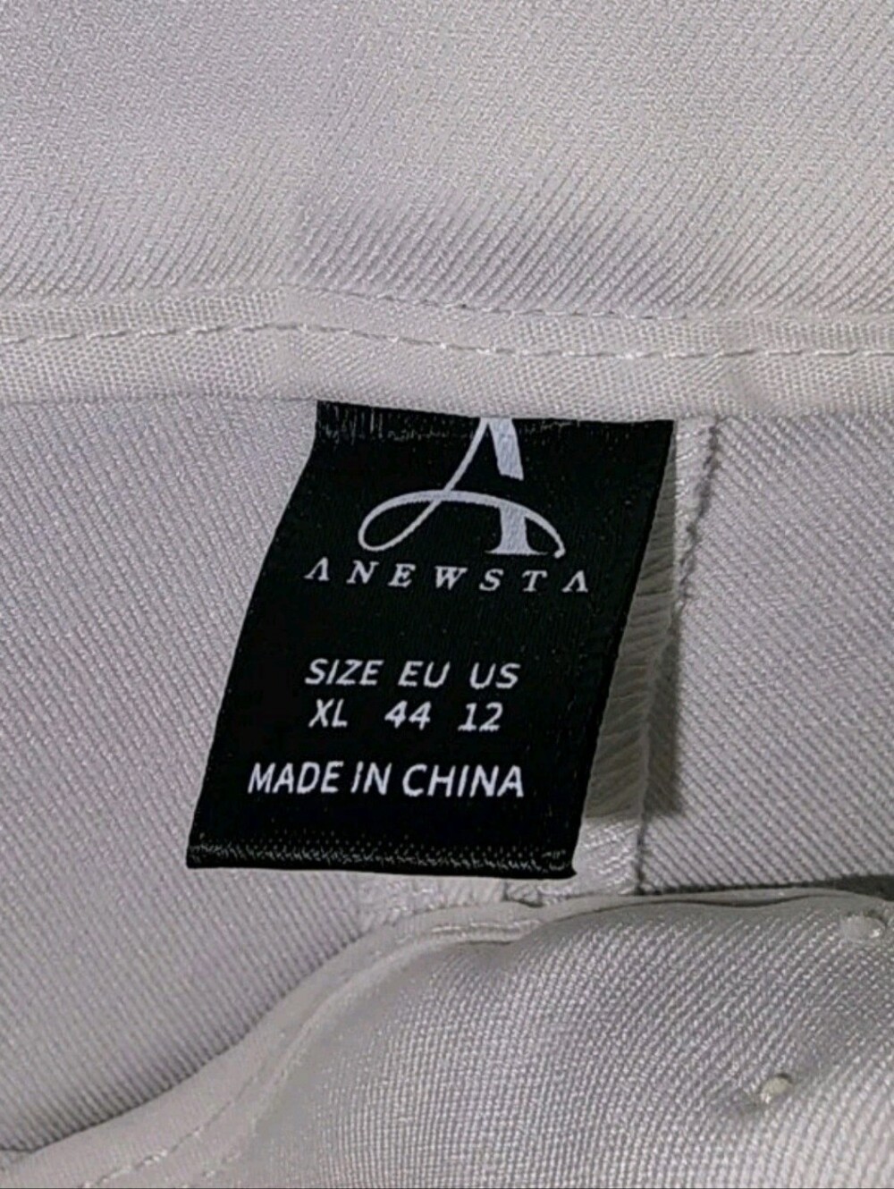 Shein Wide Leg White Dress Pants High Waist Size XL (12) Work Office Summer - Picture 4 of 4